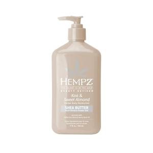 HEMPZ Koa & Sweet Almond Herbal Body Moisturizer for Women, 17 Fl. oz. - Moisturizing Lotion with 100% Pure Hemp Seed Oil and Shea Butter - Hydrating Vegan Lotion for Dry Skin