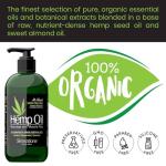 Skinsations – Hemp Massage Oil & Sore Muscle Rub | 100% Organic, 10 Essential Oils for Natural Relief, Arnica, Turmeric, Peppermint, Lavender in a Sweet Almond Oil and Hemp Seed Oil Base