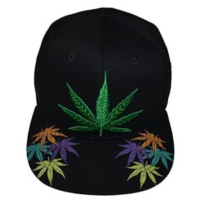 Popfizzy Weed Hat, Pot Leaf Hats, Marijuana Snapback Cap, Cannabis Baseball Caps, Marijuana Leaf Hat, Weed Gifts for Stoners