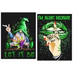 LWZAYS 5d Diamond Painting,Diamond Art Kits 2 Pack Crystal Rhinestone Gem Art Paint with Diamonds for Adults,Arts and Crafts for Home Wall Decor(11.8x15.8 inch)