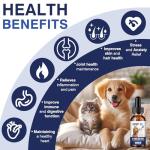 Hemp Oil for Dogs and Cats 3 Pack - Natural Calming Drops for Anxiety Stress Relief Relieves Pain Skin Irritation Joint Inflammation Promotes Relaxation Sleep Rich in Omega 3 6 9 for Skin Coat Health