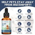 (2 Pack) Hemp Oil for Dogs and Cats - Helps with Anxiety Pain Stress Sleep Arthritis Seizures Relief - Support Hip Joint Health - Hemp Oil Drops Calming Treats