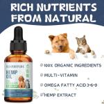 (2 Pack) Hemp Oil for Dogs and Cats - Helps with Anxiety Pain Stress Sleep Arthritis Seizures Relief - Support Hip Joint Health - Hemp Oil Drops Calming Treats