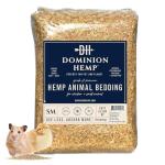 Dominion Hemp Premium Hemp Bedding for Chicken Coops 2 Cubic Feet (57L) - USA-Grown & Processed - Nesting Boxes for Chickens, Rabbits, Guinea Pigs, Hamsters, Reptiles, and Brooders - 6.6 lb. - 1 Pack