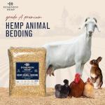 Dominion Hemp Premium Hemp Bedding for Chicken Coops 2 Cubic Feet (57L) - USA-Grown & Processed - Nesting Boxes for Chickens, Rabbits, Guinea Pigs, Hamsters, Reptiles, and Brooders - 6.6 lb. - 1 Pack
