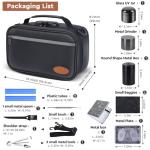 BOYISTARG-Large Smell Proof Storage Bag with 10 Small Items, Portable Smell Proof Storage Case with Combination Lock For Home and Travel,Gifts For Women or Men Black