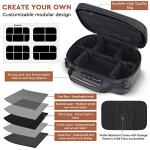 BOYISTARG-Large Smell Proof Storage Bag with 10 Small Items, Portable Smell Proof Storage Case with Combination Lock For Home and Travel,Gifts For Women or Men Black