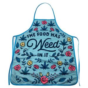 The Food Has Weed in It Funny Marijuana 420 Novelty Kitchen Accessories Funny Graphic Kitchenwear 420 Cool Food Novelty Cookware Green Apron