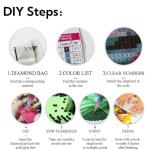 Colorful Luminescence Marijuana 5D Diamond Art Painting by Number Kits for Adults DIY Paint with Round Full Drill Diamond Gems Painting Art Craft for Home Wall Decor 11.8x15.8inch(1)