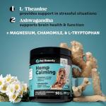 Natural Hemp Calming Chews for Dogs - Calming Aid Supplement for Occasional Anxiousness with Valerian Root, Chamomile, + Magnesium - Stress, Separation & Thunder Support - (Beef Liver, 90 Count)