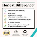 Natural Hemp Calming Chews for Dogs - Calming Aid Supplement for Occasional Anxiousness with Valerian Root, Chamomile, + Magnesium - Stress, Separation & Thunder Support - (Beef Liver, 90 Count)