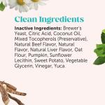 Natural Hemp Calming Chews for Dogs - Calming Aid Supplement for Occasional Anxiousness with Valerian Root, Chamomile, + Magnesium - Stress, Separation & Thunder Support - (Beef Liver, 90 Count)