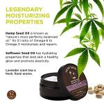 Hemp Seed Skin Butter, Lavender - 8 oz. - Total Body Moisturizer - Jojoba Oil, Shea Butter - Vegan & Cruelty Free