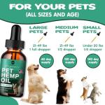 Hemp Oil for Dogs Cats - Pet Supplement Helps Pets with Аnxiеty, Pаin, Strеss, Slееp, Аrthritis, Sеizures Rеlief - Нiр Jоint Hеalth - Cаlming Trеats (2 Packs)