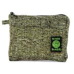 Dime Bags Padded Pouch, Protective Case with Soft Velour Interior for Glass & Gear Storage & Travel, Durable Hemp-Polyester Fabric Exterior, Heavy-Duty Zippers & Interchangeable Patch (7 Inch, Timber)