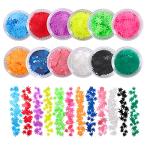 12 Pack - Matte Rainbow Leaf Glitter - Solvent Resistant & Cosmetic Grade - Face Body Nails Resin Arts & Crafts, Tumblers, Bath Bombs, Resin - Weed Pot Marijuana Leaf