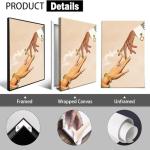 Vintage Surreal Collage Trippy Canvas Posters Abstract Altered Weed Wall Art Funny Whimsical Smoking Prints Painting For Living Room Bedroom Wall Decor 8x12in Unframed