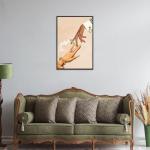 Vintage Surreal Collage Trippy Canvas Posters Abstract Altered Weed Wall Art Funny Whimsical Smoking Prints Painting For Living Room Bedroom Wall Decor 8x12in Unframed