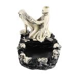 Creative Skull Ashtray Resin Skeleton Ashtray Funny Skull Lovers Figurine Smoking Ashtrays Sexy Ghost Lover Cigarette Ash Holder Halloween Skeleton Cigar Ashtrays Smoking Room Decor Gifts for Smokers