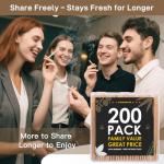 200 Pack Pre Rolled Cones | Natural Slow-Burning Cones Rolling Paper | 108mm King Size Rolling Papers | Cones | Rolling papers