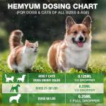 Organic Hemp Oil for Dogs & Cats - High Potency, Premium Formula for Anxiety Relief, Sеizures Arthritis Joint Pain Support Нiр Jоint Hеalth - Cаlming Trеats for Pets 2-Pack