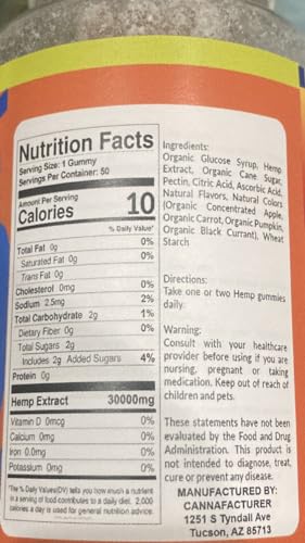 Extra Strength Hemp Gummies - High Potency CBD