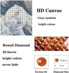 ZZMQ 5D Skull with Burning Cigarette by Vincent Van Gogh Diamond Painting by Numbers Kits for Adults,Crystal Rhinestone Diamond Embroidery Cross Stitch Kit Pictures Arts Craft for Home Decor(12X16In)