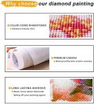 ZZMQ 5D Skull with Burning Cigarette by Vincent Van Gogh Diamond Painting by Numbers Kits for Adults,Crystal Rhinestone Diamond Embroidery Cross Stitch Kit Pictures Arts Craft for Home Decor(12X16In)