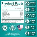 Advanced Calming Chews for Dogs - Hemp Dog Calming Chews - Anxiety Relief with Melatonin - Stress & Separation Anxiety - Sleep Aid + Hip and Joint Supplement Support - Made in USA - 70 Treats