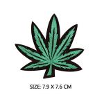 Marijuana Pot Leaf Applique Iron On Patches,Leaf Marijuana Cannabis Retro Hippie Patches for adorning Jeans,Hats,Bags, Jackets and Shirts(Set of 4)