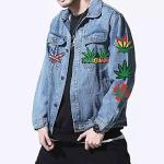 Marijuana Pot Leaf Applique Iron On Patches,Leaf Marijuana Cannabis Retro Hippie Patches for adorning Jeans,Hats,Bags, Jackets and Shirts(Set of 4)