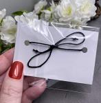 Vilda Jewellery Puppy Dog Black Wish Bracelet, Hemp with Silver Tone Charm on Printed Card, Adjustable Size up to 12 inches, Unisex Friendship Bracelet, Animal Pet Lover Gift