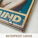 DIHSIEG Flower Canvas Wall Art Be Kind to Your Mind Vintage Poster Frameless Floral Can be hung on the Wall Heal Your Heart poster Wall Art Canvas(12x16 Dark Green)