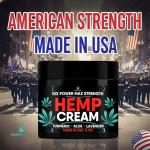 Healthergize Hemp Cream Maximum Strength-Full Body Hemp Lotion Relief-Instant Results-Hemp Oil Infused-Lavender, Aloe, Turmeric, Aches, Muscles, Joints, Back, Knees, Neck-Made in USA