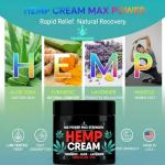 Healthergize Hemp Cream Maximum Strength-Full Body Hemp Lotion Relief-Instant Results-Hemp Oil Infused-Lavender, Aloe, Turmeric, Aches, Muscles, Joints, Back, Knees, Neck-Made in USA