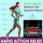 Healthergize Hemp Cream Maximum Strength-Full Body Hemp Lotion Relief-Instant Results-Hemp Oil Infused-Lavender, Aloe, Turmeric, Aches, Muscles, Joints, Back, Knees, Neck-Made in USA