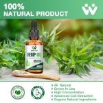 Hemp Oil Drops (2 Pack) High Potency - 2,000,000 Maximum Strength Organic Hemp Tincture for Pain Relief, Sleep, Skin - with C02 Extraction, Vegan, Non-GMO