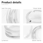 Black Skull with Gold Roses Cigarette Ashtrays Round Portable Cigar Ashtray Transparent Glass Smoking Ash Tray for Indoor Outdoor Home Office Patio Balcony Tabletop Decor