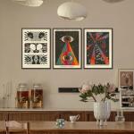 3Pcs Retro Hippie Wall Art 70's Psychedelic Eye Posters Wall Decor Meditation Inspirational Quote Prints Pictures Pop Art Style Spiritual Canvas Paintingfor Teen Bedroom Living Room Unframed