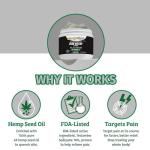 Hempvana Platinum Maximum Strength Relief Cream 4X Hemp for Muscles, Joints, Back, Knees, Shoulders, Neck, Elbows, Hands, Feet. AS SEEN ON TV. Odor-Free, Non-Greasy, Quickly Absorbs, 4X More Hemp