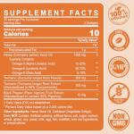 2 Pack Hēmp Oil Capsules with Turmeric - Organic Hēmp Seed Oil Pills with Turmeric Curcumin, Black Pepper - Vegan Omega 3 & 6 Supplement - Extra Strength & Absorption - 120 Softgels