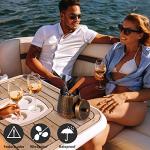 Outdoor Ashtrays for Cigarettes Patio with Lid, Ash Tray Sets for Cigarettes Outdoor, Iron Ashtray with Lid Smokeless Windproof Standing Metal Covers Cigarette Butt Can Odorless, X-Large