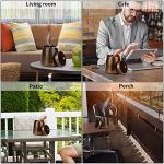 Outdoor Ashtrays for Cigarettes Patio with Lid, Ash Tray Sets for Cigarettes Outdoor, Iron Ashtray with Lid Smokeless Windproof Standing Metal Covers Cigarette Butt Can Odorless, X-Large