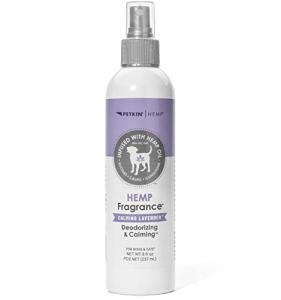 Petkin Hemp Fragrance for Dogs and Cats - with Hemp Oil & Calming Lavender Extract, 8 oz - Soothes, Calms & Conditions - Keeps Pet Smelling Great - for Home, Travel & Use on Pet Bedding