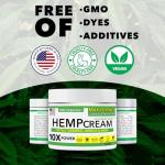 ​​Super Natural Goods Hemp Cream with Hemp Oil, Turmeric, Arnica & Menthol – Botanical Cream with a Cooling Sensation for Localized Application (4oz)