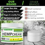 ​​Super Natural Goods Hemp Cream with Hemp Oil, Turmeric, Arnica & Menthol – Botanical Cream with a Cooling Sensation for Localized Application (4oz)