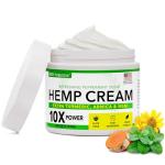 ​​Super Natural Goods Hemp Cream with Hemp Oil, Turmeric, Arnica & Menthol – Botanical Cream with a Cooling Sensation for Localized Application (4oz)