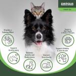 Pawgus Hemp Оil for Dogs Cats%100 Organic Advanced Calming Supplement, Helps Pets with Аnxiеty, Hyperactivity, Strеss, Аrthritis - Sеizures, Pain Relief - Skin Care - Storms, Fireworks - Canine