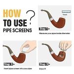 200 PCS 1/2 Inch Stainless Steel Pipe Screens, 1/2 Inch Metal Pipe Screen with Metal Box