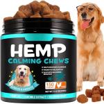 ATOANY Hemp Calming Chews for Dogs 150 Count (11.6 oz), Dog Calming Chews, Helps with Dog Anxiety, Separation, Barking, Stress Relief, Melatonin for Dogs, Sleep Calming Aid, for All Breeds & Sizes